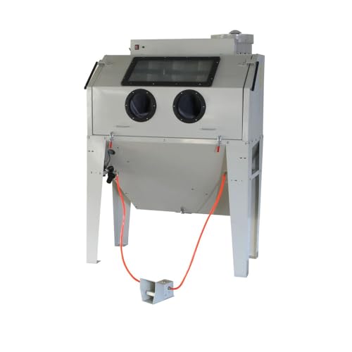 Sandstrahlkabine 420l mit Fußpedal Sandstrahlgerät mit Absaugung Strahlpistole mit 4 Düsen Sandstrahler 420 Liter mit Beleuchtung Sandstrahlkabine 420l mit Fußpedal Sandstrahlgerät mit Absaugung Strahlpistole mit 4 Düsen Sandstrahler 420 Liter mit Beleuchtung von DeTec.