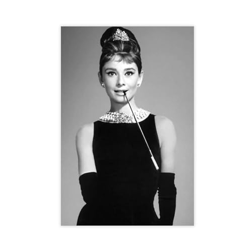 Audrey Hepburn Poster 32 Leinwand Poster Wandkunst Dekor Druck Bild Gemälde für Wohnzimmer Schlafzimmer Dekoration ungerahmt 40 x 60 cm von DeUyo