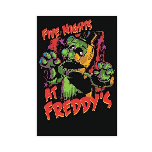 Five Nights at Freddy's Poster 23 Leinwand Poster Schlafzimmer Dekor Sport Landschaft Büro Zimmer Dekor Geschenk ungerahmt 30 x 45 cm von DeUyo