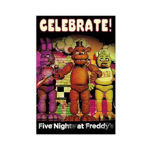 Five Nights at Freddy's Poster 6 Leinwand Poster Wandkunst Dekor Druck Bild Gemälde für Wohnzimmer Schlafzimmer Dekoration ungerahmt 40 x 60 cm von DeUyo