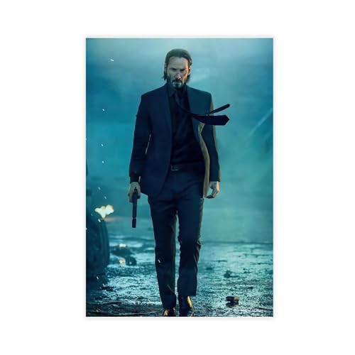 John Wick Poster, John Wick 4 Poster, Filmposter Leinwand Poster Wandkunst Dekor Druck Bild Gemälde für Wohnzimmer Schlafzimmer Dekoration ungerahmt 60 x 90 cm John Wick Poster, John Wick 4 Poster, Filmposter Leinwand Poster Wandkunst Dekor Druck Bild Gemälde für Wohnzimmer Schlafzimmer Dekoration ungerahmt 60 x 90 cm von DeUyo