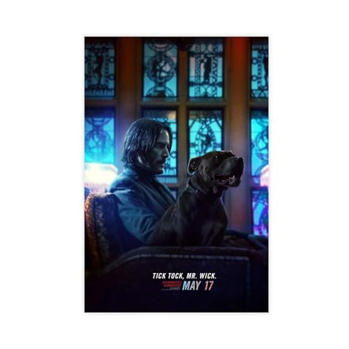 John Wick Reeves Filmposter 11 Leinwand Poster Schlafzimmer Dekor Sport Landschaft Büro Zimmer Dekor Geschenk ungerahmt 30 x 45 cm von DeUyo