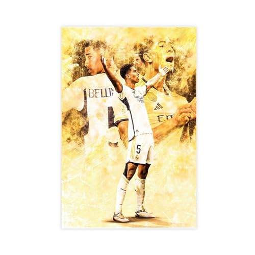 Jude Bellingham Fußball-Poster, 16 Stück, Leinwand-Poster, Wandkunst, Dekor, Bild, Gemälde für Wohnzimmer, Schlafzimmer, Dekoration, ungerahmt, 30 x 45 cm Jude Bellingham Fußball-Poster, 16 Stück, Leinwand-Poster, Wandkunst, Dekor, Bild, Gemälde für Wohnzimmer, Schlafzimmer, Dekoration, ungerahmt, 30 x 45 cm von DeUyo