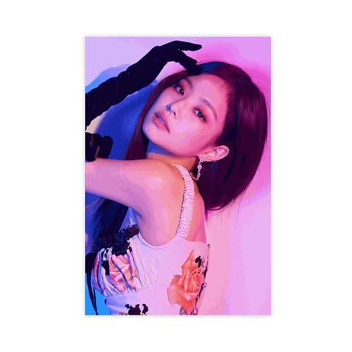 Kpop Blackpink Jennie neues Album-Poster, Leinwand, Poster, Schlafzimmer, Dekoration, Sport, Landschaft, Büro, Raumdekoration, Geschenk, ungerahmt, 40 x 60 cm von DeUyo