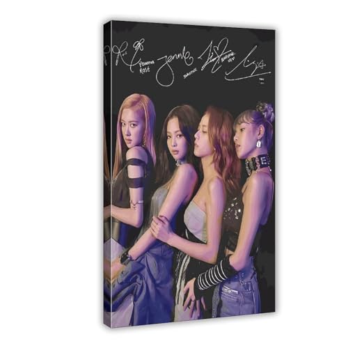 Kpop Poster Blackpink 25 Leinwand Poster Wandkunst Dekor Druck Bild Gemälde für Wohnzimmer Schlafzimmer Dekoration Rahmenstil 30 x 45 cm von DeUyo