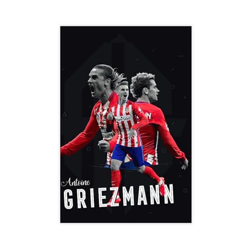 Sport-Fußballspieler Antoine Griezmann Poster Leinwand Poster Schlafzimmer Dekor Sport Landschaft Büro Zimmer Dekor Geschenk ungerahmt 30 x 45 cm von DeUyo