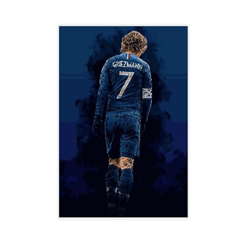 Sport-Fußballspieler Antoine Griezmann Poster Leinwand Poster Schlafzimmer Dekor Sport Landschaft Büro Zimmer Dekor Geschenk ungerahmt 30 x 45 cm Sport-Fußballspieler Antoine Griezmann Poster Leinwand Poster Schlafzimmer Dekor Sport Landschaft Büro Zimmer Dekor Geschenk ungerahmt 30 x 45 cm von DeUyo