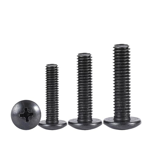 DeVow 10 Teile/los M2 M2.5 M3 M3.5 M4 M5 M6 Schraube Schwarz Überzogene Elektronische Carbon Stahl Schrauben(16mm x10pcs,M5) von DeVow