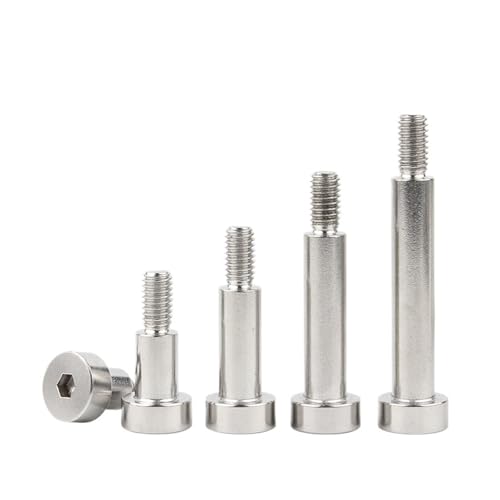 DeVow 10 teile/los M3 M4 M5 M6 304 Edelstahl Hex Innensechskant Kappe Kopf Schulter Rollenlager Schraube Bolzen Hohe zug(22mm (10pcs),D4-M3) von DeVow