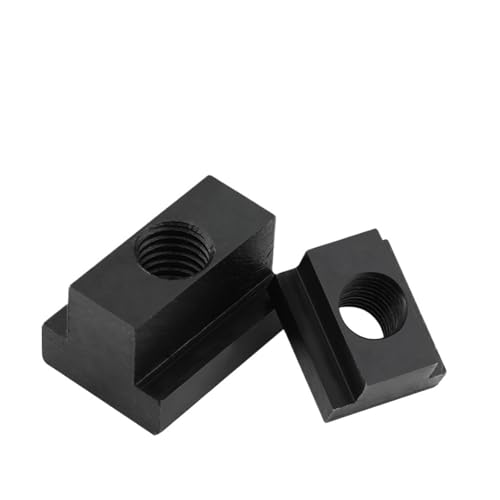 DeVow 2/4/8 Stück M6 M8 M10 M12 M14 M16 M18 M20 M22 Kohlenstoffstahlmuttern mit Gewindebohrungen durch Schlitz T-Muttern DIN508(4pcs,M16) von DeVow