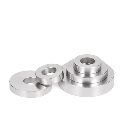 DeVow 304 Edelstahl M9 bis M40 Glatte extra dicke Unterlegscheiben Vergrößerte Dichtung Flache 3 mm 4 5 6 8 dick(M10x32X5mm 2pcs) von DeVow