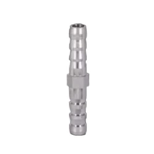 DeVow 4-25 mm 2 3 4 Wege Gerade/Winkel/T-Stück/Y/Kreuz HoseTail Barb Verchromt Messing Sanitär Fitting Anschluss Luft Wasser Gas(Straight,16MM_1 PC) von DeVow