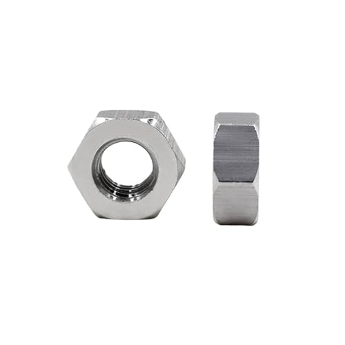 DeVow Aluminium 6061 DIN934 Sechskantmutter Sechskantmuttern M3 M4 M5 M6 M8 M10 M12(M5 200PCS) von DeVow