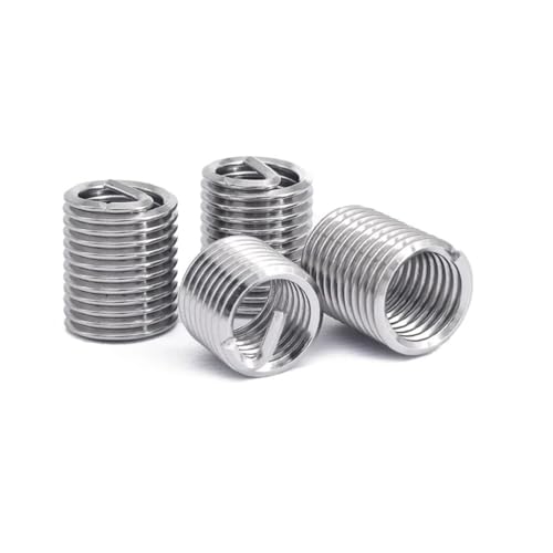 DeVow Drahtgewindeeinsatz-Schraubenbuchse M7 M9 M11 DIN8140 Edelstahl(M9x1.25x1.5D (15pcs)) von DeVow