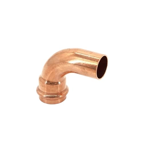 DeVow ID 22-28mm TP2 Kupfer Fittings Kompression Ellenbogen 90 Grad Joint V-förmigen Kompression(28mm V) von DeVow