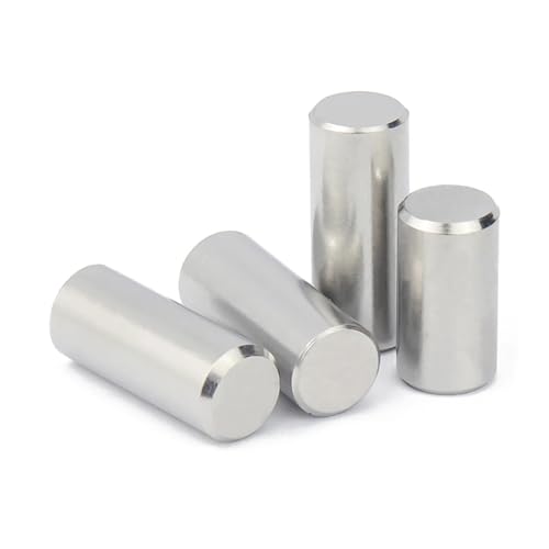 DeVow M1 M1.5 M2 M2.5 M3 M4 M5 M6 M8 M10 Zylinderstift-Positionierungsdübel 304 Edelstahl Feste Welle Vollstab GB119 Länge 4~100 mm(M2 x20pcs,10mm) von DeVow