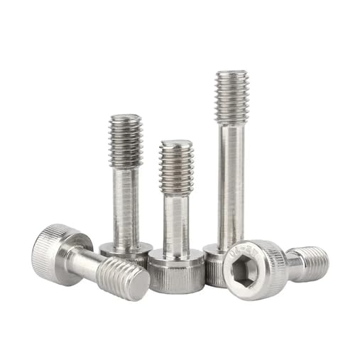 DeVow M2M2.5M3M4M5M6M8 304 A2 Edelstahl-Innensechskantschrauben mit unverlierbarer Kappe, zylindrische Halbgewindeschrauben mit Lockerungsschutz(Knurled,M8x60mm-2pcs) von DeVow