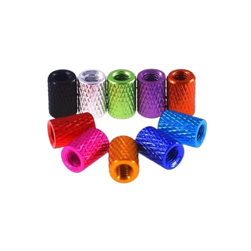 DeVow M3 M4 Aluminium Rändelmutter 3mm 4mm Gewinde Handfest Muttern Eloxiert 10 Farben(Pink,M4-(20Pcs)) von DeVow