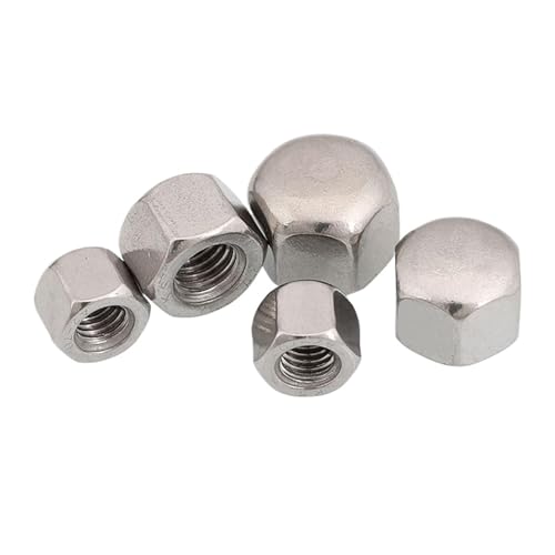 DeVow M3 M4 M5 M6 M8 M10 M12 M14 M16 M20 304 Edelstahl Hex Hexagon Decor Kurze Niedrigen Abdeckung Kappe acorn Mutter DIN917(M16 (1Pcs)) von DeVow
