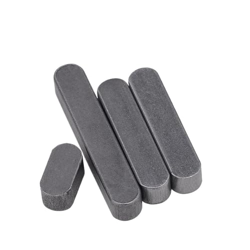 DeVow M7 Kohlenstoffstahl A Typ Flachschlüssel Dübel Antriebswelle Parallel Rundkopf Schlüssel(M7x7x45 20pcs) von DeVow
