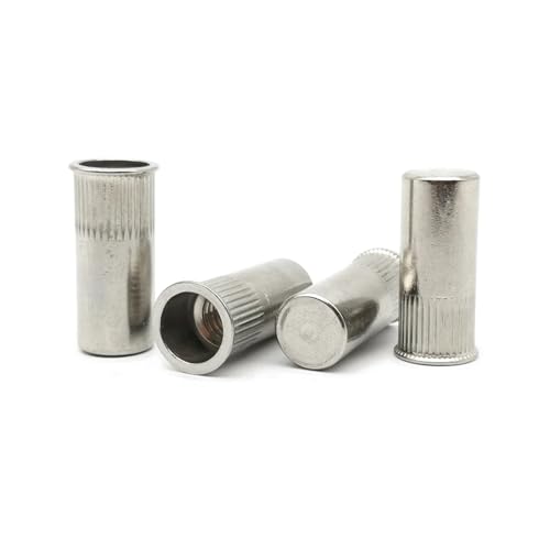 DeVow SUS304 M4 M5 M6 M8 M10 Einsatzmutter Blindnietmutter Geschlossene Nietmutter(M5-16.5 (10pcs)) von DeVow