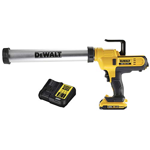 DEWALT Kartuschenpistole 18 V / 2 Ah, 1 Stück, gelb;Schwarz;Silber, DCE580D1-QW von Dewalt