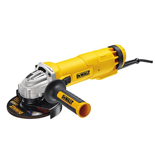 Dewalt Winkelschleifer (1.010 W, 125 mm Scheiben-ø, Leerlaufdrehzahl 11.000 min-1, für alle Standard-Trenn,- Schleif- und Schrupparbeiten, inkl. Schutzhaube, Zusatzhandgriff und Zubehör) DWE4207 DWE4207-QS Dewalt Winkelschleifer (1.010 W, 125 mm Scheiben-ø, Leerlaufdrehzahl 11.000 min-1, für alle Standard-Trenn,- Schleif- und Schrupparbeiten, inkl. Schutzhaube, Zusatzhandgriff und Zubehör) DWE4207 DWE4207-QS von DEWALT