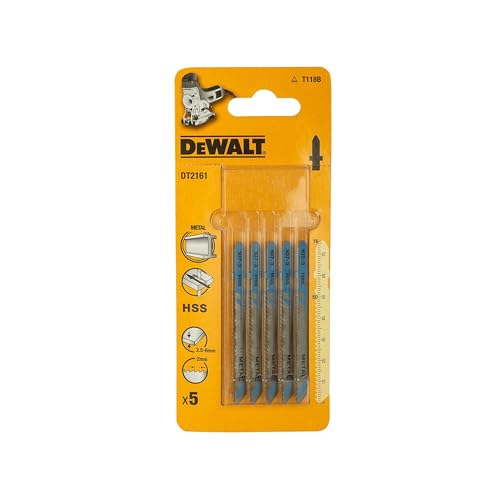 DeWALT 5er Pack HSS Metallstichsägeblätter DT2161 76-50mm T118B von DEWALT