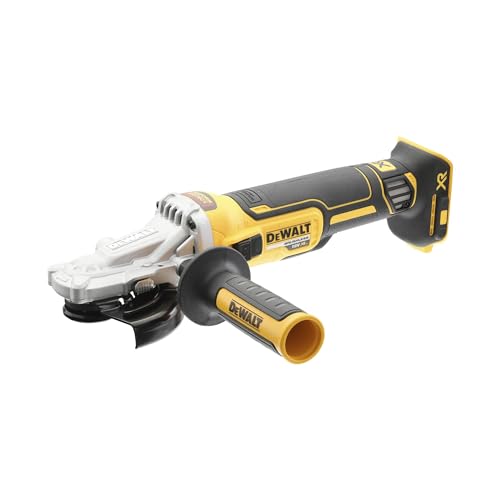 Dewalt 18 Volt 125 mm Akku-Flachkopfwinkelschleifer DCG405FN (800 Watt, bürstenloser Motor, flacher Getriebekopf für Arbeiten bis herunter auf 40°, Lieferung ohne Akku und Ladegerät) Dewalt 18 Volt 125 mm Akku-Flachkopfwinkelschleifer DCG405FN (800 Watt, bürstenloser Motor, flacher Getriebekopf für Arbeiten bis herunter auf 40°, Lieferung ohne Akku und Ladegerät) von DEWALT
