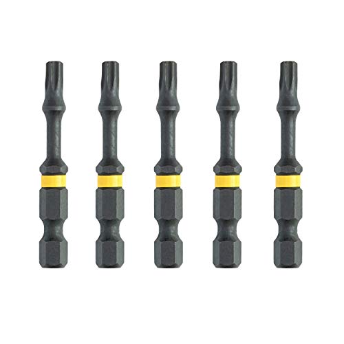 Dewalt Extreme Flextorq Schrauber-Bit T25, DT7396T (für den Einsatz in Schlagschraubern, optimale Bit-Flexibilität für maximale Lebensdauer), 5 Stück, 45 x 35 x 15 cm Dewalt Extreme Flextorq Schrauber-Bit T25, DT7396T (für den Einsatz in Schlagschraubern, optimale Bit-Flexibilität für maximale Lebensdauer), 5 Stück, 45 x 35 x 15 cm von DEWALT