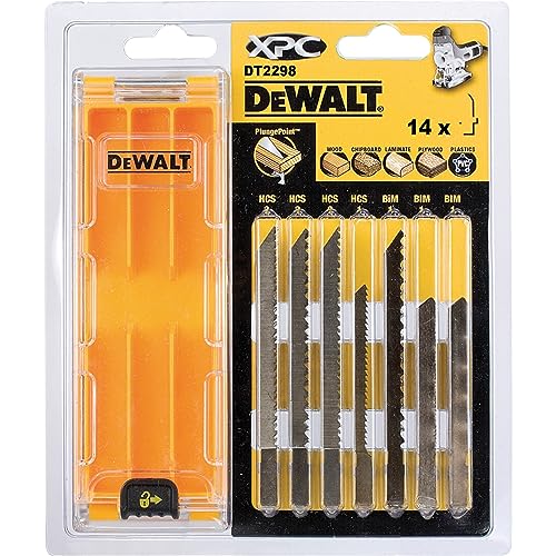 DEWALT XPC Holzstichsägeblätter-Set (HCS, 14-tlgs., mit DT2209 x3, DT2205 x3, DT2213 x3, DT2216 x2, DT2218, DT2217, DT2220) DT2298 von DeWalt