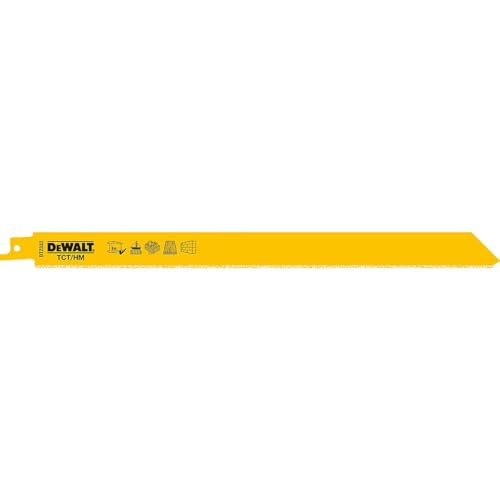Dewalt Spezial-Säbelsägeblatt DT2333 (228mm Gesamtlänge, Zahnteilung: 2 mm, HM-staubbestückt - zum Schneiden von Leichtbeton, Ziegelsteinen, abrasiven Materialien, Keramik, Fiberglas), 2 Stück Dewalt Spezial-Säbelsägeblatt DT2333 (228mm Gesamtlänge, Zahnteilung: 2 mm, HM-staubbestückt - zum Schneiden von Leichtbeton, Ziegelsteinen, abrasiven Materialien, Keramik, Fiberglas), 2 Stück von DEWALT