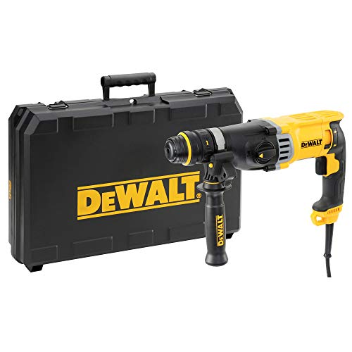 Dewalt SDS-Plus Kombihammer (28 mm) D25144K (900 Watt, max. Einzelschlagenergie 3,0 Joule, werkzeuglos wechselbare Werkzeugaufnahme, elektropneumatisches abschaltbares Hammerwerk, Sicherheitskupplung) Dewalt SDS-Plus Kombihammer (28 mm) D25144K (900 Watt, max. Einzelschlagenergie 3,0 Joule, werkzeuglos wechselbare Werkzeugaufnahme, elektropneumatisches abschaltbares Hammerwerk, Sicherheitskupplung) von DEWALT