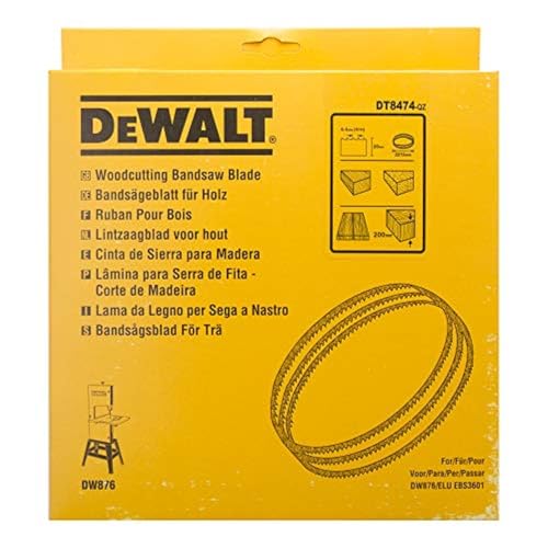 DEWALT Bandsägeblätter für DW 876 (Länge: 2215 mm, Breite: 20 mm, Dicke: 0,6 mm, Zahnteilung: 1,4 mm) DT8474 DEWALT Bandsägeblätter für DW 876 (Länge: 2215 mm, Breite: 20 mm, Dicke: 0,6 mm, Zahnteilung: 1,4 mm) DT8474 von DEWALT