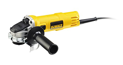 DeWalt Winkelschleifer (800 W, 125 mm Scheiben-ø, Wiederanlaufschutz, Sanftanlauf, für alle Standard-Trenn,- Schleif- und Schrupparbeiten, inkl. Schutzhaube, Zusatzhandgriff und Zubehör) DWE4057, Gelb;schwarz; von Dewalt