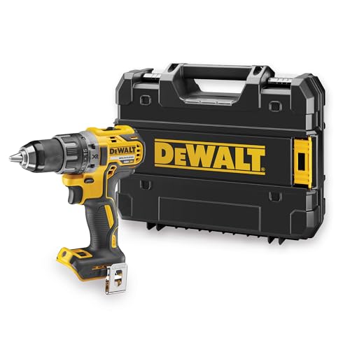 DEWALT18 Volt 2-Gang Akku-Bohrschrauber (bürstenloser Motor, Vollmetallgetriebe,15-stufiges Drehmomentmodul, 13 mm Schnellspann-Bohrfutter, LED-Leuchte, Lieferung ohne Akku & Ladegerät), DCD791NT-XJ DEWALT18 Volt 2-Gang Akku-Bohrschrauber (bürstenloser Motor, Vollmetallgetriebe,15-stufiges Drehmomentmodul, 13 mm Schnellspann-Bohrfutter, LED-Leuchte, Lieferung ohne Akku & Ladegerät), DCD791NT-XJ von DEWALT