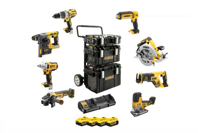 DeWalt Akku Combopack, 18 V / 5 Ah (8-tlg.) - DCK856P4-QW von DeWalt