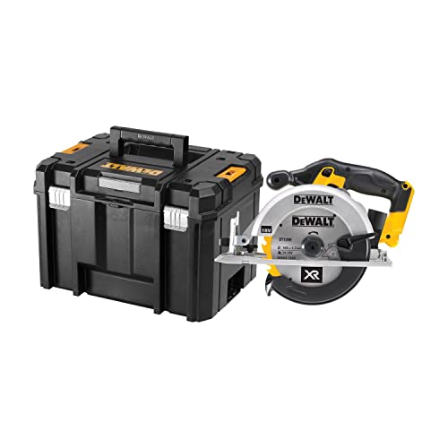 Dewalt 18 Volt Akku-Handkreissäge DCS391NT (760 Watt Abgabeleistung, Sägeblatt-ø: 165 x 20 mm , bis 50° Neigungsverstellung, 24-Zahn HM Sägeblatt, T STAK Box VI, Lieferung ohne Akku & Ladegerät) Dewalt 18 Volt Akku-Handkreissäge DCS391NT (760 Watt Abgabeleistung, Sägeblatt-ø: 165 x 20 mm , bis 50° Neigungsverstellung, 24-Zahn HM Sägeblatt, T STAK Box VI, Lieferung ohne Akku & Ladegerät) von DEWALT