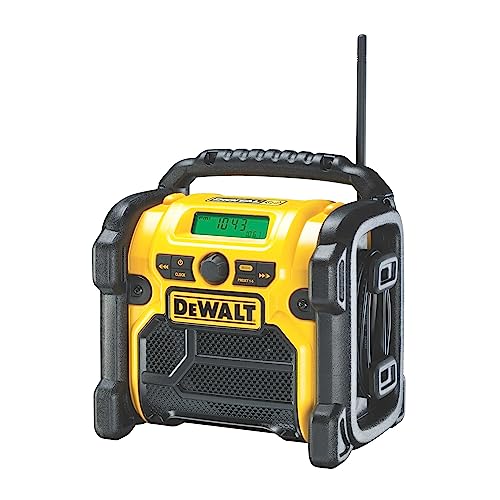 DEWALT Akku- und Netz-Radio/ Baustellen-Radio (DAB(DAB(+)/FM Stereo/FM, für 10,8 - 18 V, 3.5 mm Aux Eingang zum Abspielen externer Geräte, robustes Gehäuse, 1.8 m Kabel), DCR020 DEWALT Akku- und Netz-Radio/ Baustellen-Radio (DAB(DAB(+)/FM Stereo/FM, für 10,8 - 18 V, 3.5 mm Aux Eingang zum Abspielen externer Geräte, robustes Gehäuse, 1.8 m Kabel), DCR020 von DEWALT