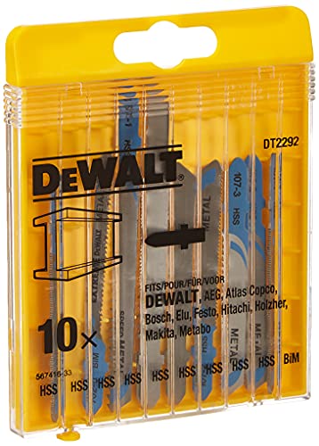 DeWalt HSS Stichsägenblätter (10-tlg., für Metall) DT2292 von DeWalt