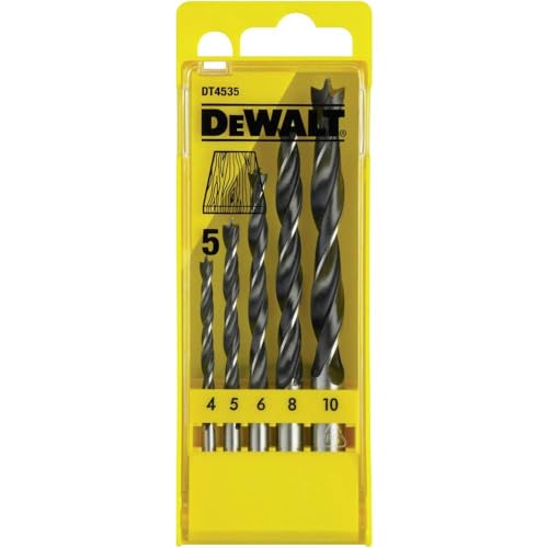 DeWalt DT4535-QZ (Holzspiralbohrer Set 5-tlg. in Kunststoff-Kassette 4, 5, 6, 8, 10 mm Ø) DeWalt DT4535-QZ (Holzspiralbohrer Set 5-tlg. in Kunststoff-Kassette 4, 5, 6, 8, 10 mm Ø) von DEWALT