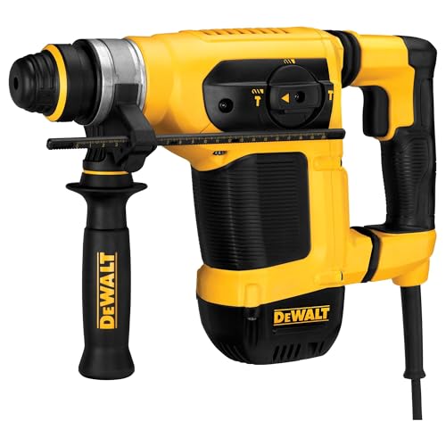 DEWALT SDS-Plus Kombihammer (32 mm) D25413K (1000 Watt, max. Einzelschlagenergie 4,2 Joule, max. Bohrdurchmesser 32 mm, elektropneumatisches Hammerwerk, federgelagerter, entkoppelter Handgriff) DEWALT SDS-Plus Kombihammer (32 mm) D25413K (1000 Watt, max. Einzelschlagenergie 4,2 Joule, max. Bohrdurchmesser 32 mm, elektropneumatisches Hammerwerk, federgelagerter, entkoppelter Handgriff) von DEWALT