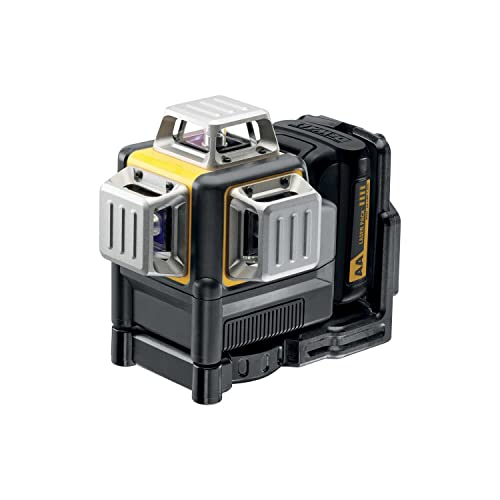 DEWALT DCE089LR-XJ Multilinienlaser 3x360°,rot,m. Batterien, schwarz gelb von DEWALT