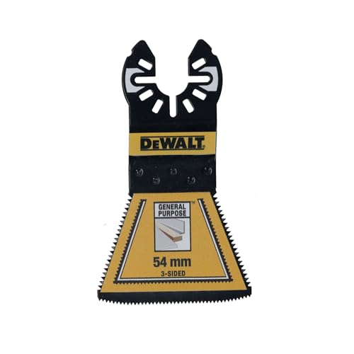 DEWALT 5er Pack 32 mm Bi-Metall-Sägeblatt (für den Einsatz auf Multi-Tools, mit schräger Schnittfläche, Multi-Fit-Aufnahme, für Holz, Holz mit Nägeln, Kunststoffen, Gipskarton und Metall), DT20776-QZ von DEWALT