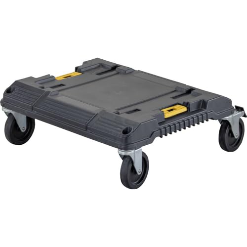 DEWALT Tstak Cart Rollbrett (zum Transport von Tstak-Boxen, Belastbarkeit 100 kg, Abmessung 486 x 486 x 181 mm) DWST1-71229 von DEWALT