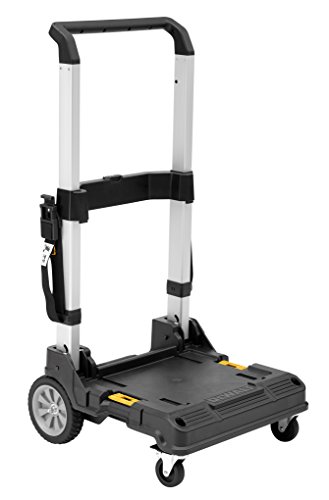 Dewalt T Stak System Trolley DWST1-71196 (zum Transport der Dewalt T Stak Boxen, klappbarer Teleskop-Aluminiumgriff, belastbar bis 100 kg (auf Treppen 50 kg), 29 x 49 x 70 cm) von Dewalt