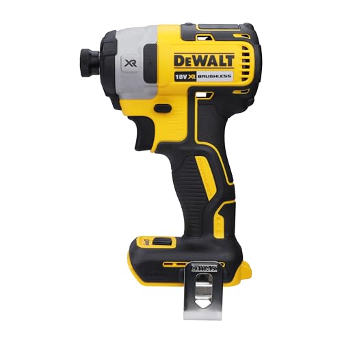 DEWALT 18 Volt Akku-Schlagschrauber (1/4”) DCF887N (bürstenloser Motor, Dreh- und Schlagzahl elektronisch über 3 Stufen einstellbar, max. Drehmoment: 205 Nm, ohne Akku und Ladegerät) von DEWALT
