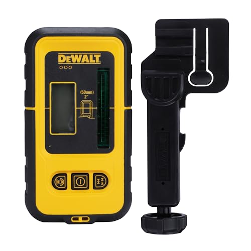 Dewalt Empfänger für Linienlaser DE0892G (für Laser mit grüner Diode, bis 50m Reichweite, sehr einfache Handhabung, mit integriertem Magnet & Abschaltautomatik) von Dewalt