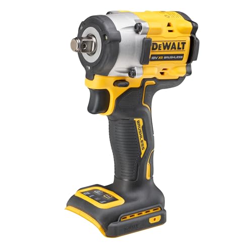 DEWALT 18 Volt Akku-Schlagschrauber 1/2“ (max; anzugsmoment 406 Nm, bürstenloser Motor, regulierbare Dreh- und Schlagzahl, 4 Betriebsmodi, LED-Leuchte, Lieferung ohne Akku u; ladegerät), DCF921N-XJ DEWALT 18 Volt Akku-Schlagschrauber 1/2“ (max; anzugsmoment 406 Nm, bürstenloser Motor, regulierbare Dreh- und Schlagzahl, 4 Betriebsmodi, LED-Leuchte, Lieferung ohne Akku u; ladegerät), DCF921N-XJ von DEWALT