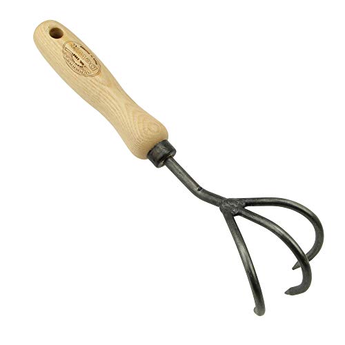 DeWit Blumenkralle 28 cm I Profi Grubber aus Borstahl mit 3 Zinken I Premium Garten-Zubehör zum Boden auflockern I Handgemachtes Garten-Tool in Bester Qualität I Garden Tools – Made in Holland von DeWit
